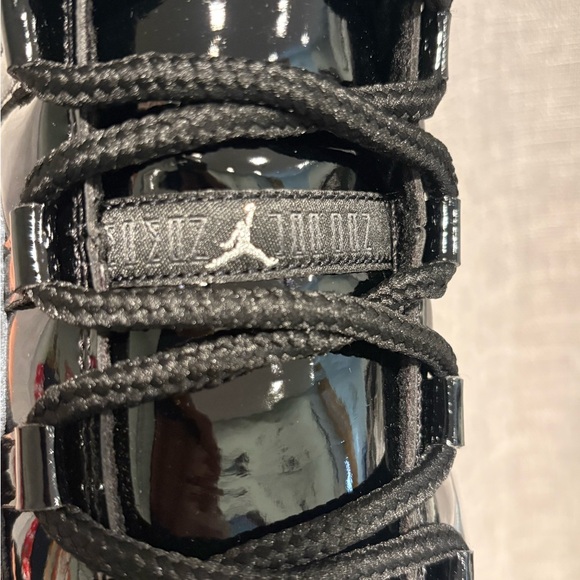 Jordan 11 “Patent Black” Mid TD Football Cleats - Picture 11 of 13